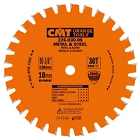 CMT Industrial Pílový kotúč na železo - D136x1,5 d10 Z30 HW