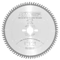 CMT Chrome Shield Pílový kotúč na lamino bez predrezu - D250x3,2 d30 Z80 HW