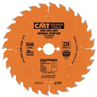 CMT Industrial Pílový kotúč pre pozdĺžne a priečne rezy - D160x2,2 d20 Z28 HW Odhlučnený