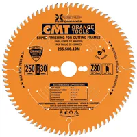CMT Orange Chrome Pílový kotúč na profilové lišty - D250x3,0 d30 Z80 HW