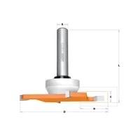 CMT C922 Tanierová drážkovacia fréza na CORIAN - D92x6,35 H27,3 S=12 HW