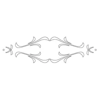 CMT Šablóna na ornamenty na zásuvky KASKADA 250x65mm