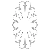 CMT Šablóna na ornamenty na kuchynské dvierka ESPANA 380x200mm