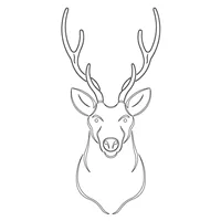 CMT Šablóna na ornamenty na dvierka JELEŇ 394x190mm