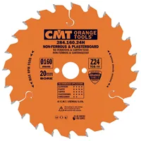 CMT Industrial Pílový kotúč na neželezné kovy a plasty - D160x2,2 d20 Z24 HW