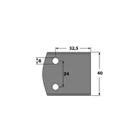 IGM Blanket obmedzovačov - LB32,5-40x16x4mm SP 2ks