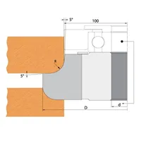 Nôž pre F612-308 - R5 25x23x2mm