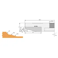 IGM Profilový nôž A 60x16x2mm pre F632-182