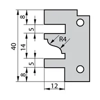 IGM Profilový nôž pre 641 - Profil E, 40x26x2mm