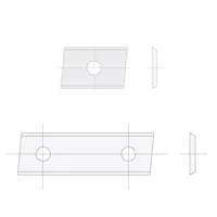 IGM N014 Žiletka tvrdokovová Z2 skosená - 20x12x1,5 UNI L
