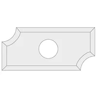IGM N031 Žiletka tvrdokovová rádiusová - R2 19,5x9x1,5 UNI