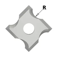 IGM N034 Žiletka tvrdokovová rádiusová - R1 mm MDF+