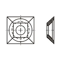 IGM Žiletka tvrdokovová - 21x21x5 Drevo